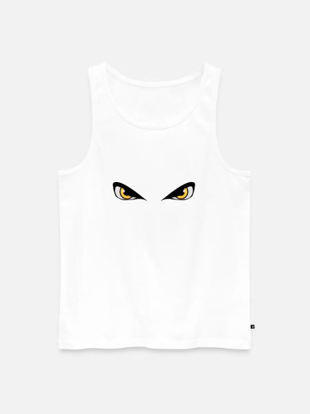 Dangerous evil eyes - Men's Premium Organic Tank Top - white