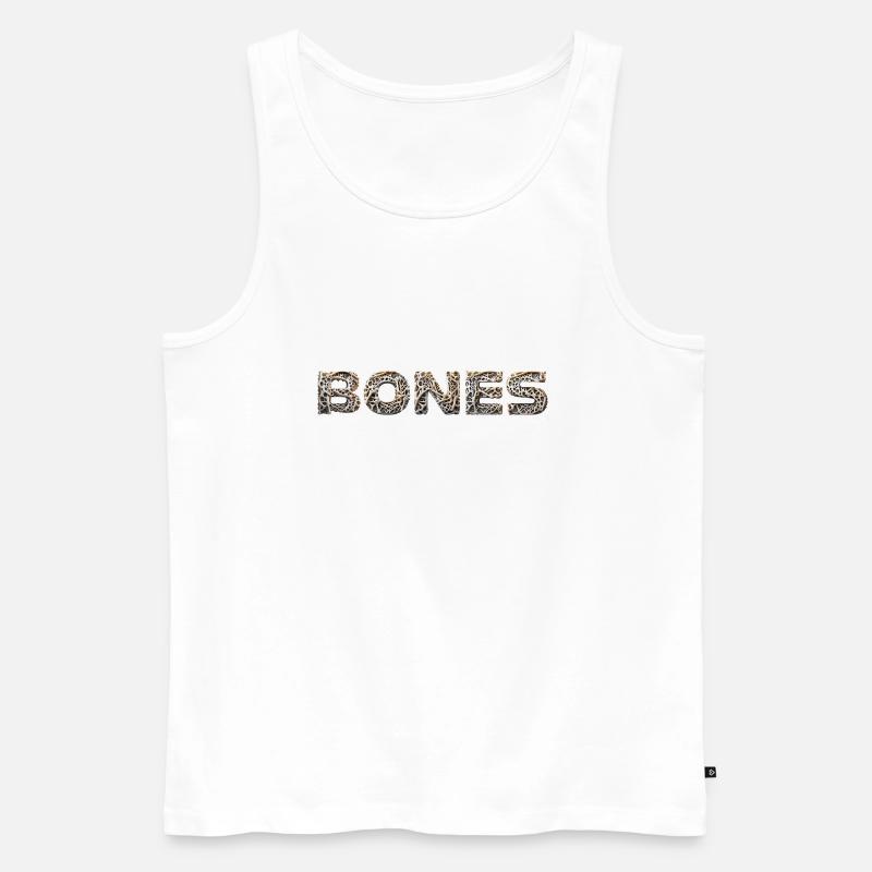 BONES knochen realistisch - Männer Premium Bio Tank Top - Weiß
