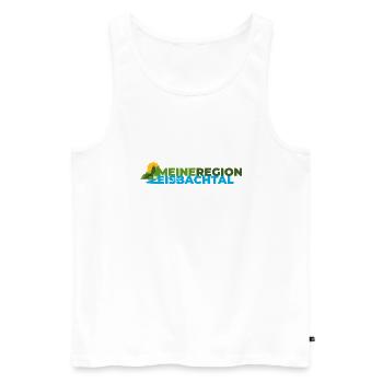 Meine Region Eisenbachtal - Männer Premium Bio Tank Top - Weiß - Vorne - AI Model Male 178 light (178cm)