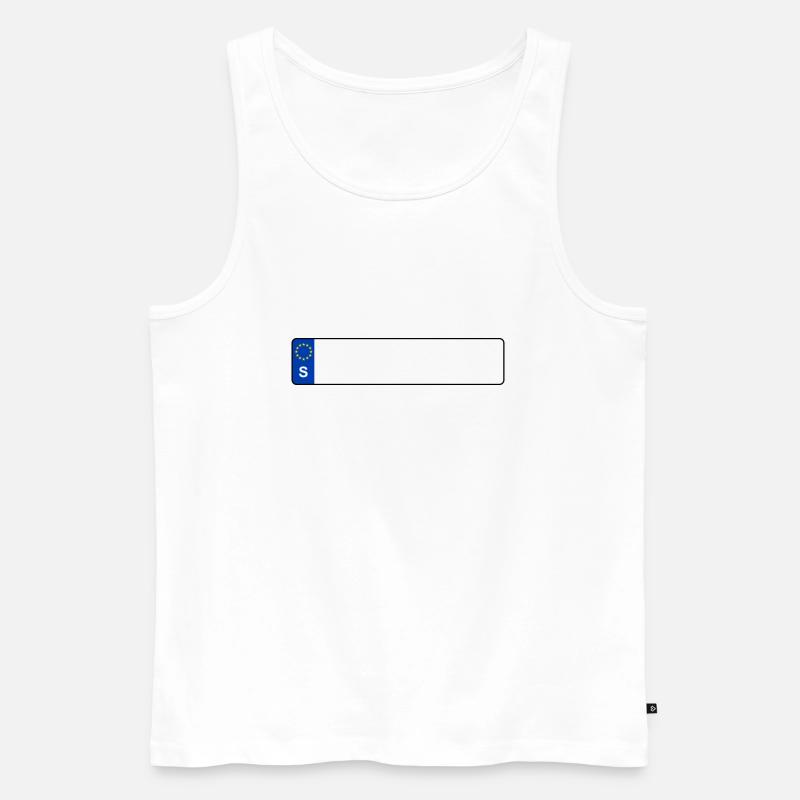 Kennzeichen S - Männer Premium Bio Tank Top - Weiß