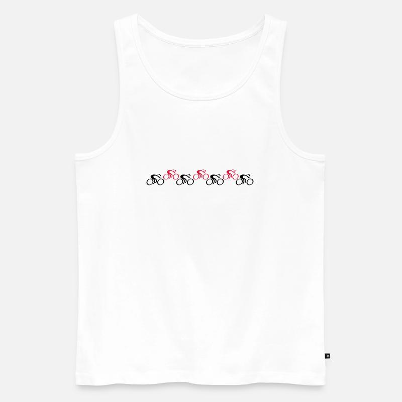 Bicycle Race - Männer Premium Bio Tank Top - Weiß