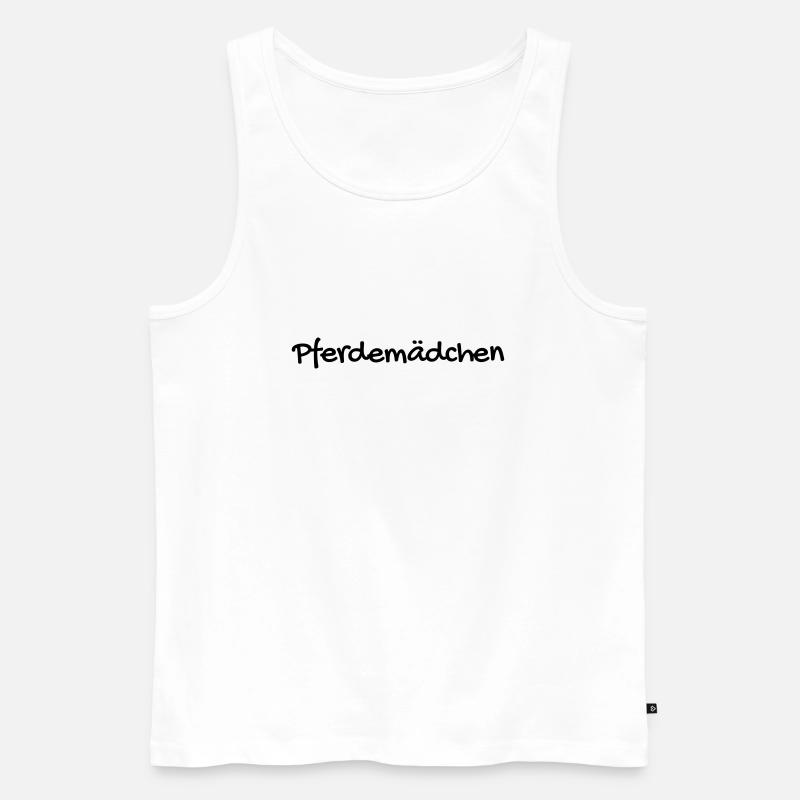 Pferdemädchen pferdemädchen - Débardeur bio Premium Homme - blanc