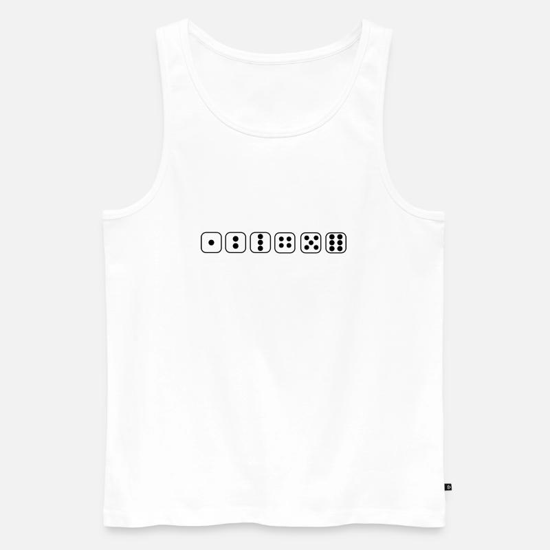 boardgame chess backgammon game night - Männer Premium Bio Tank Top - Weiß