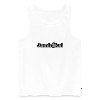 Jamiro Kai - Männer Premium Bio Tank Top - Weiß - Vorne - AI Model Male 178 light (178cm)