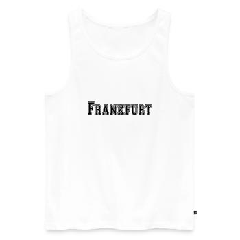 Francfort - Débardeur bio Premium Homme - blanc - Devant - Michal (187cm)