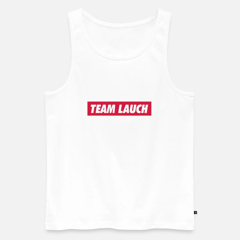 Team Lauch - Männer Premium Bio Tank Top - Weiß