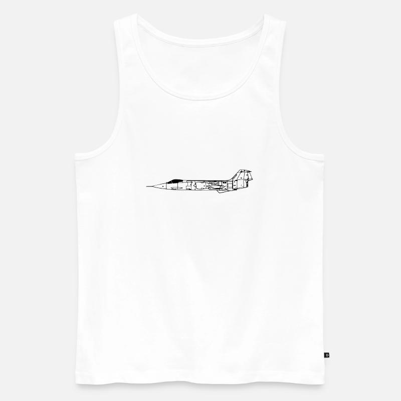 f104_vec_1 de - Männer Premium Bio Tank Top - Weiß