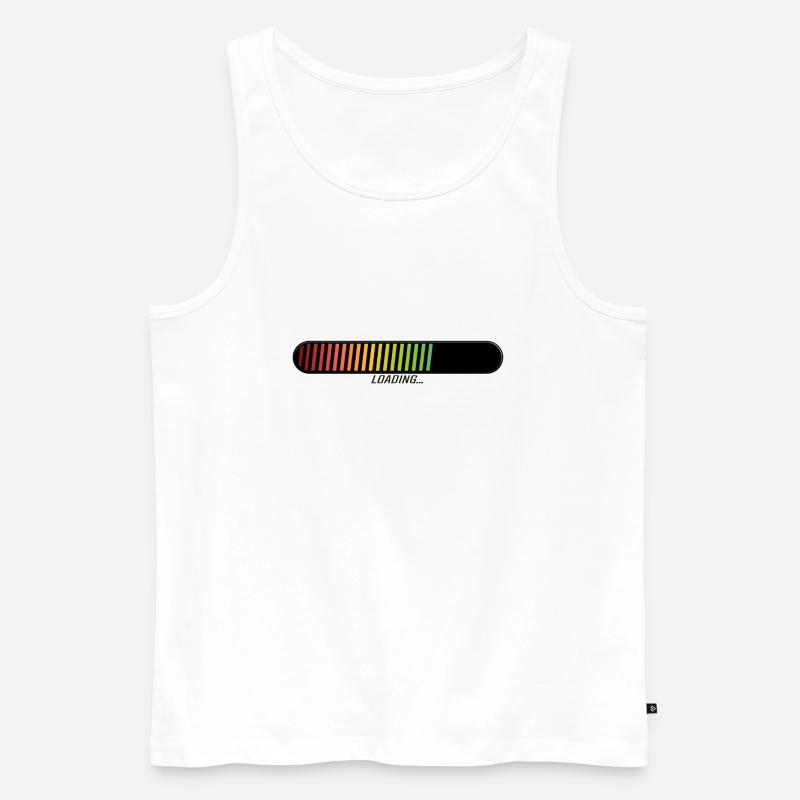 loading loading Zeichnung Zeichnung lenteu - Männer Premium Bio Tank Top - Weiß