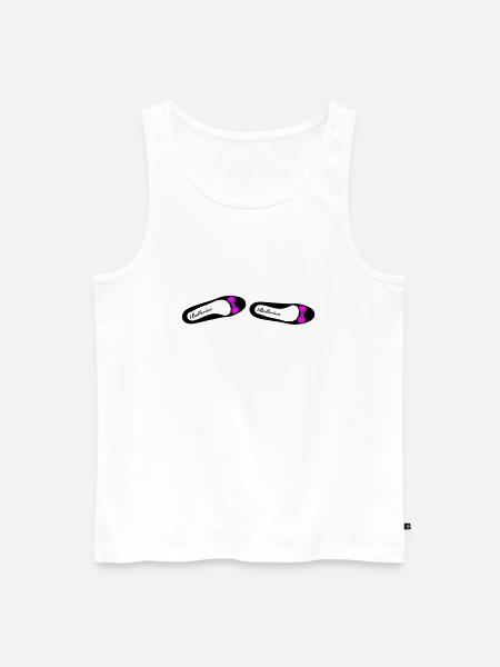Ballerina 1 - Männer Premium Bio Tank Top - Weiß