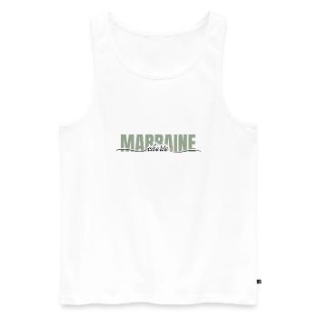 Dear Godmother - Godmother Gift - Men's Premium Organic Tank Top - white - Front - AI Model Male 178 light (178cm)