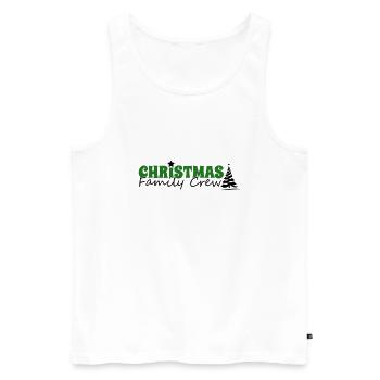 Weihnachten Family Crew - Männer Premium Bio Tank Top - Weiß - Vorne - Michal (187cm)