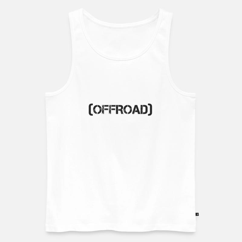 Offroad - Männer Premium Bio Tank Top - Weiß