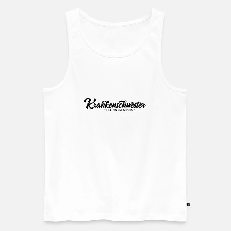 Krankenschwester - Männer Premium Bio Tank Top - Weiß