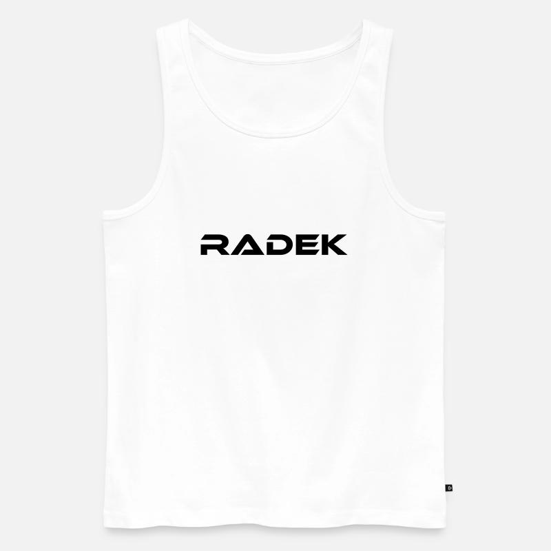 Radek - Männer Premium Bio Tank Top - Weiß