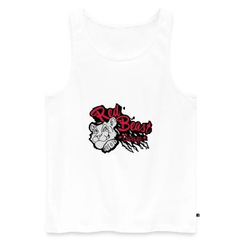 Red Beast Garage - Débardeur bio Premium Homme - blanc - Devant - Michal (187cm)