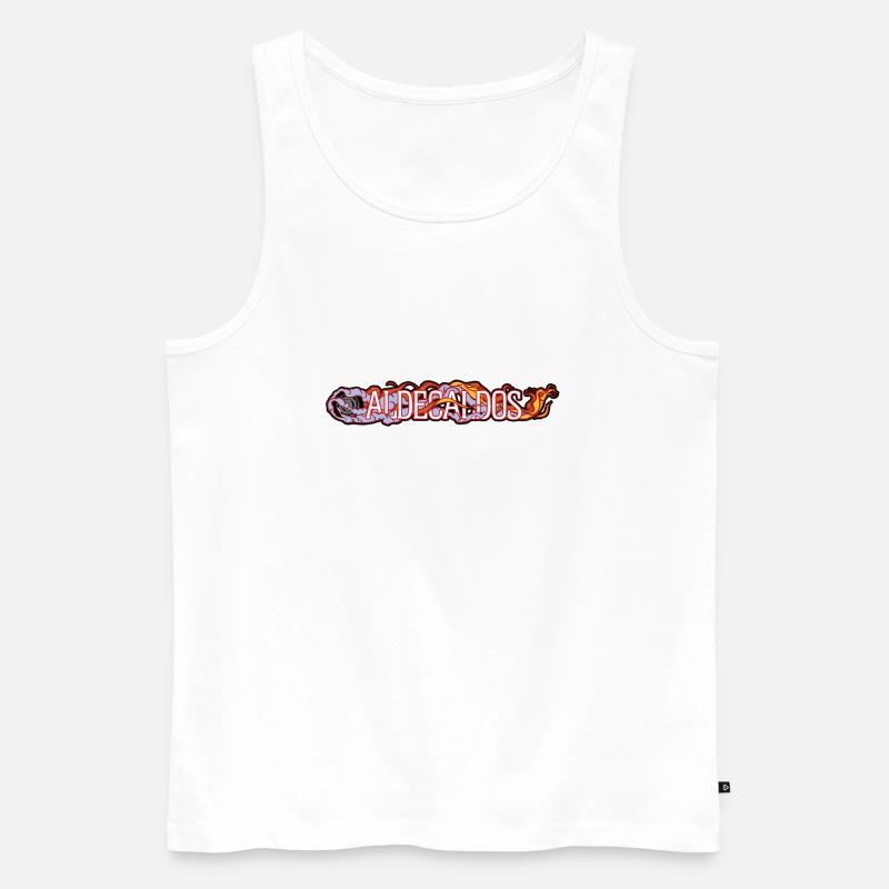 Aldecaldos Textgrafik - Männer Premium Bio Tank Top - Weiß