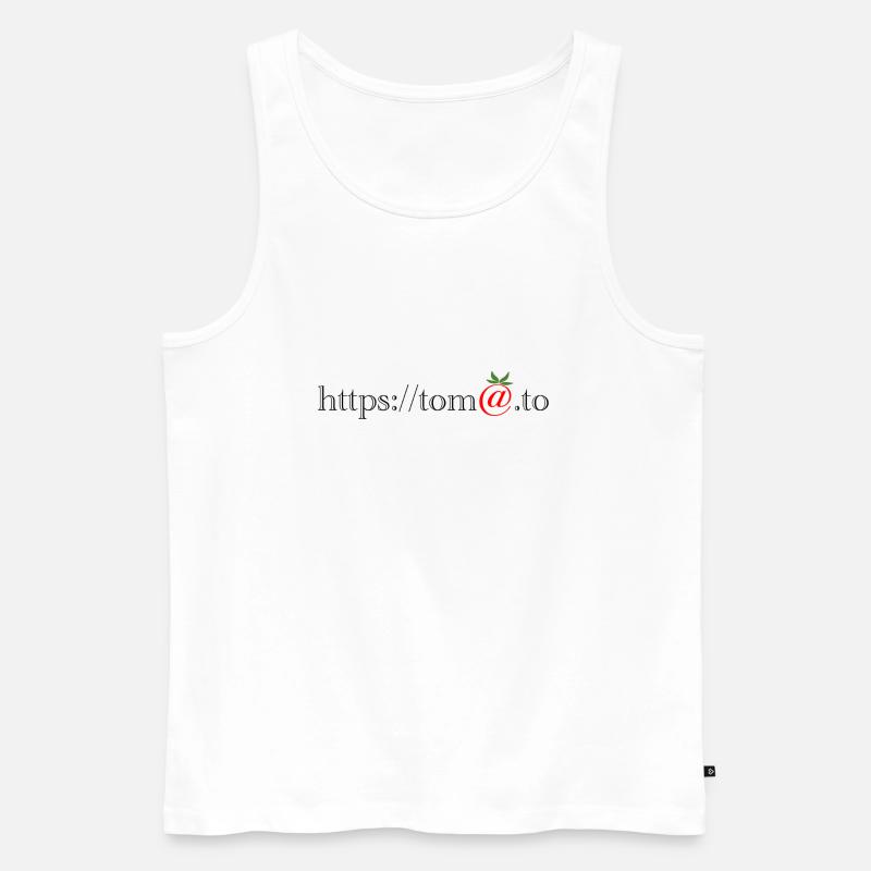HTTP tomato - Männer Premium Bio Tank Top - Weiß