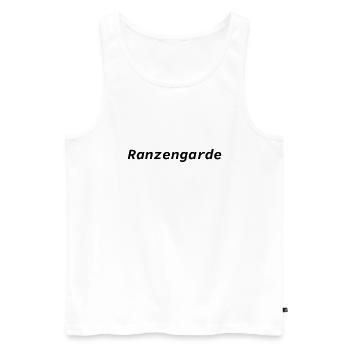 Ranzengarde - Ranze Franz - Männer Premium Bio Tank Top - Weiß - Vorne - Michal (187cm)