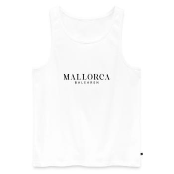 Mallorca - Balearen - Männer Premium Bio Tank Top - Weiß - Vorne - AI Model Male 178 light (178cm)