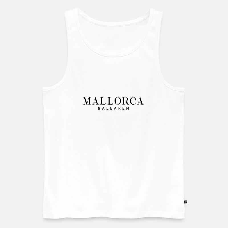Mallorca - Balearen - Männer Premium Bio Tank Top - Weiß