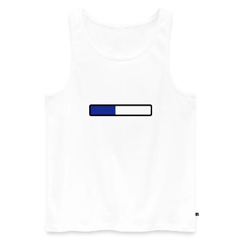 loading - Men's Premium Organic Tank Top - white - Front - AI Model Male 178 light (178cm)