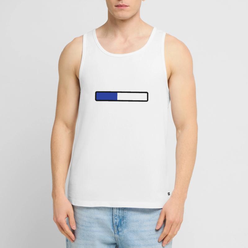loading laden computer warten Männer Premium Bio Tank Top