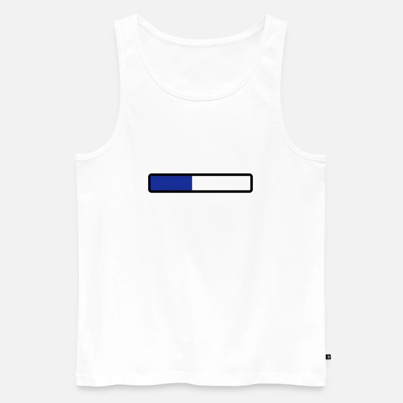loading laden computer warten - Männer Premium Bio Tank Top - Weiß
