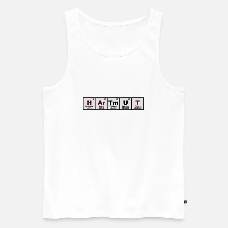 hartmut - Männer Premium Bio Tank Top - Weiß