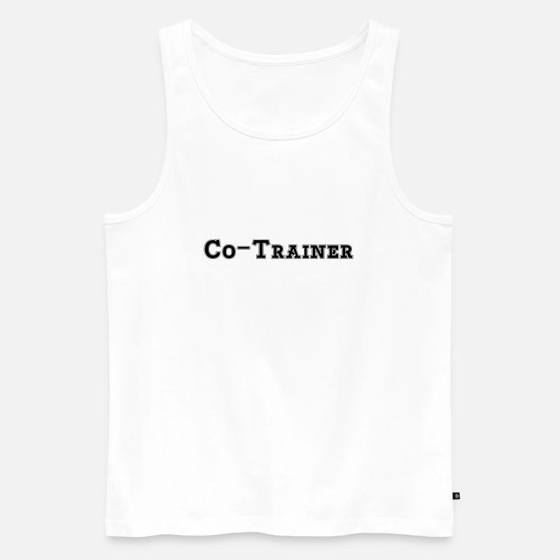 Co-Trainer - Männer Premium Bio Tank Top - Weiß