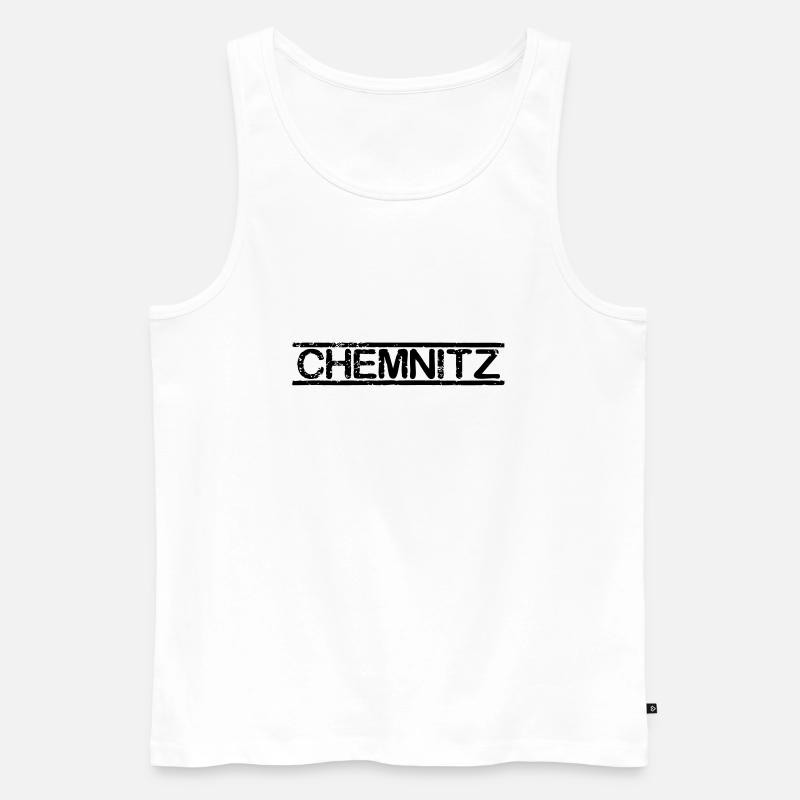 Chemnitz - Männer Premium Bio Tank Top - Weiß