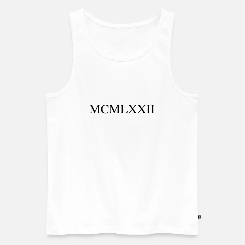 1972 - Männer Premium Bio Tank Top - Weiß