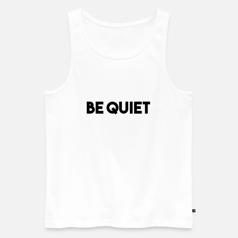 SEI STILL - Männer Premium Bio Tank Top - Weiß