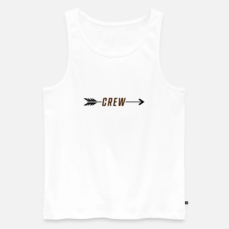 crew pfeil - Männer Premium Bio Tank Top - Weiß