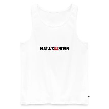 Malle 2025 - Débardeur bio Premium Homme - blanc - Devant - Michal (187cm)