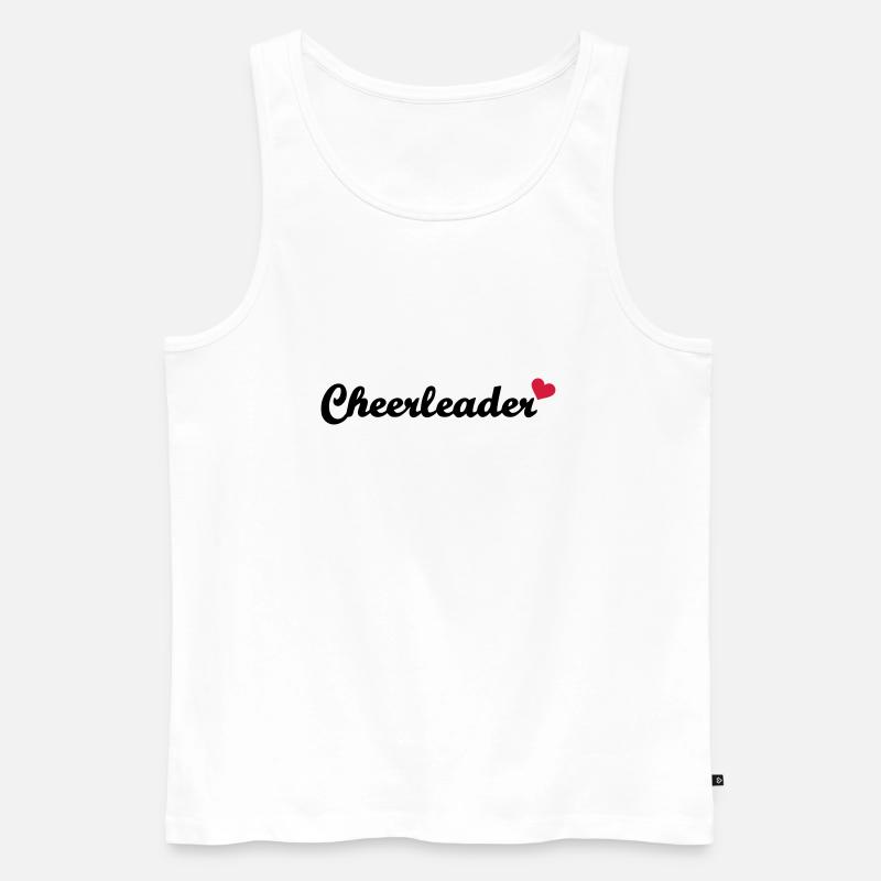 Cheerleader - Männer Premium Bio Tank Top - Weiß