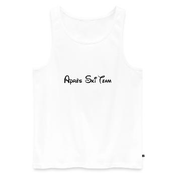 Apres Ski Team ( Après Ski ) - Männer Premium Bio Tank Top - Weiß - Vorne - AI Model Male 178 light (178cm)