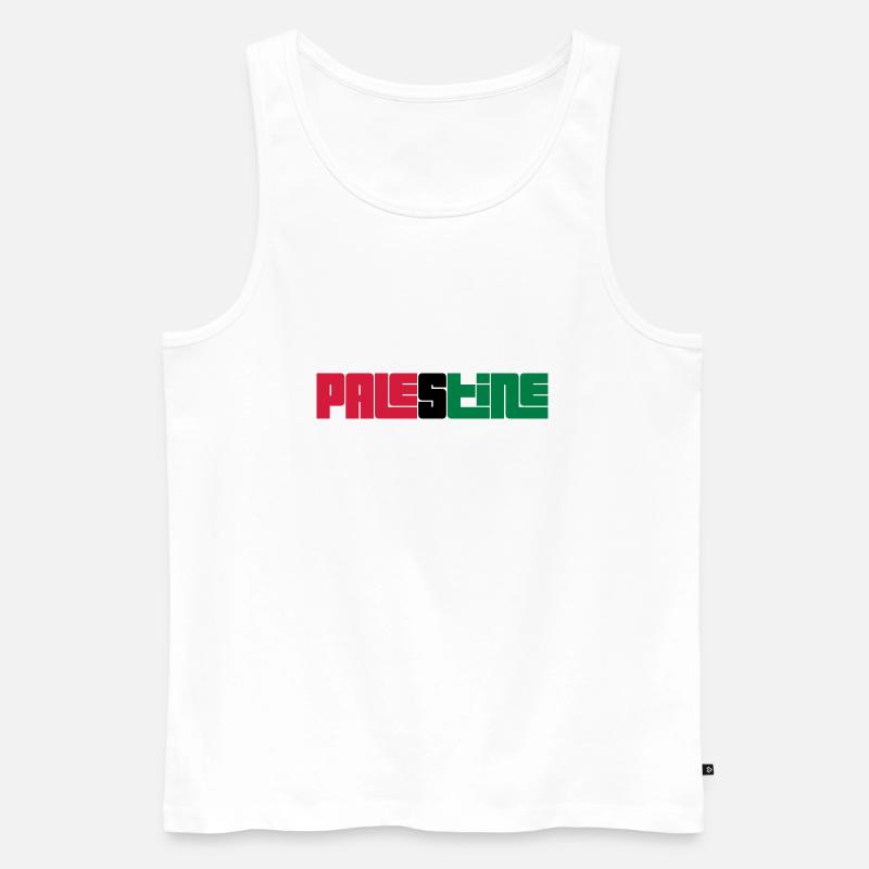 Palestine - Männer Premium Bio Tank Top - Weiß