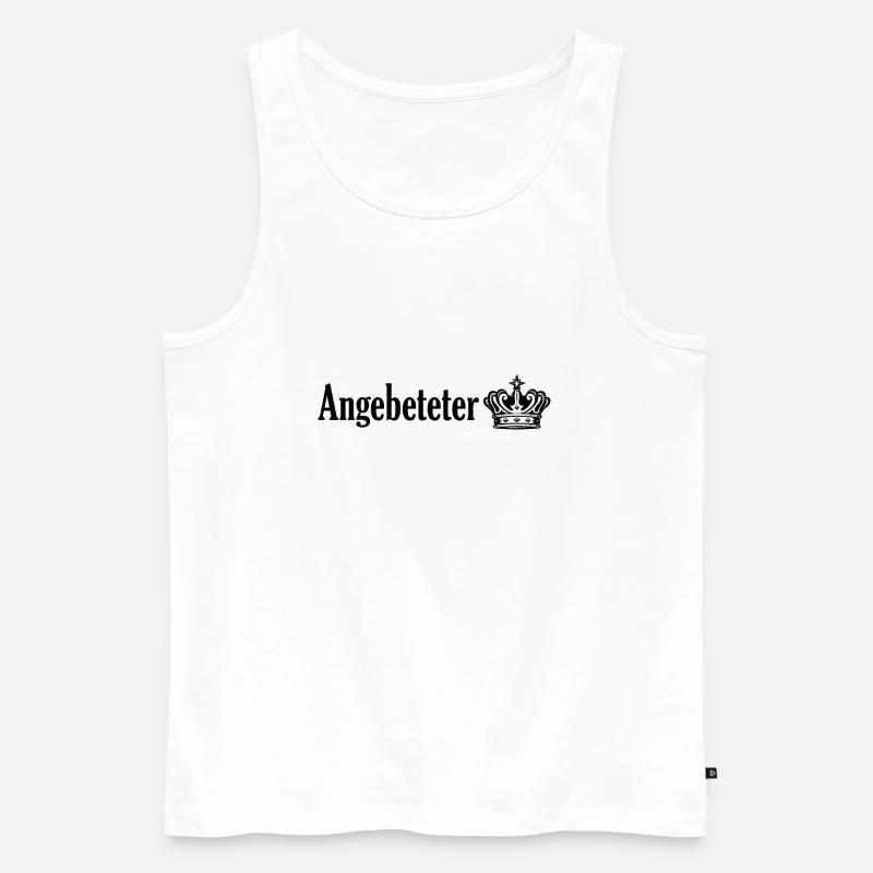 Angebeteter - Männer Premium Bio Tank Top - Weiß