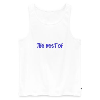 MAMA. MUTTERTAG. SCHÖNEN MUTTERTAG. ICH LIEBE DICH - Männer Premium Bio Tank Top - Weiß - Vorne - Michal (187cm)