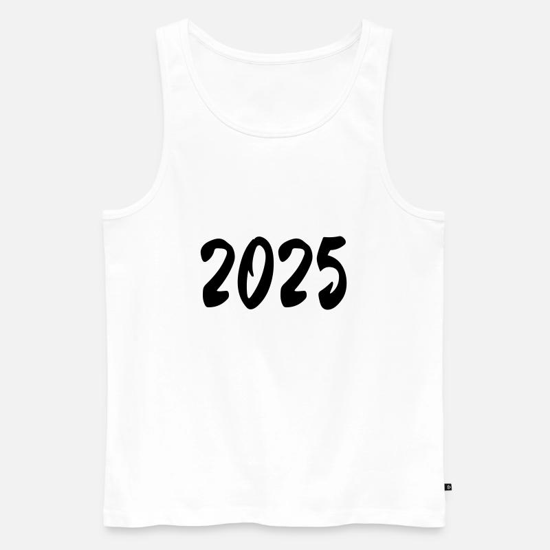 2025 - Männer Premium Bio Tank Top - Weiß