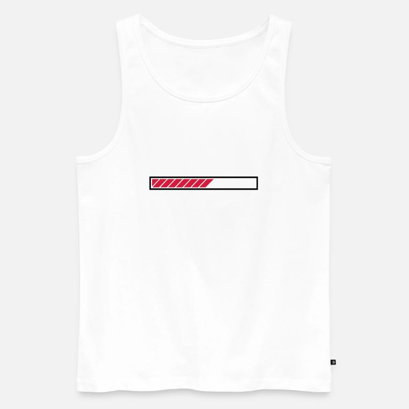 Loading loading bar bar - Men's Premium Organic Tank Top - white