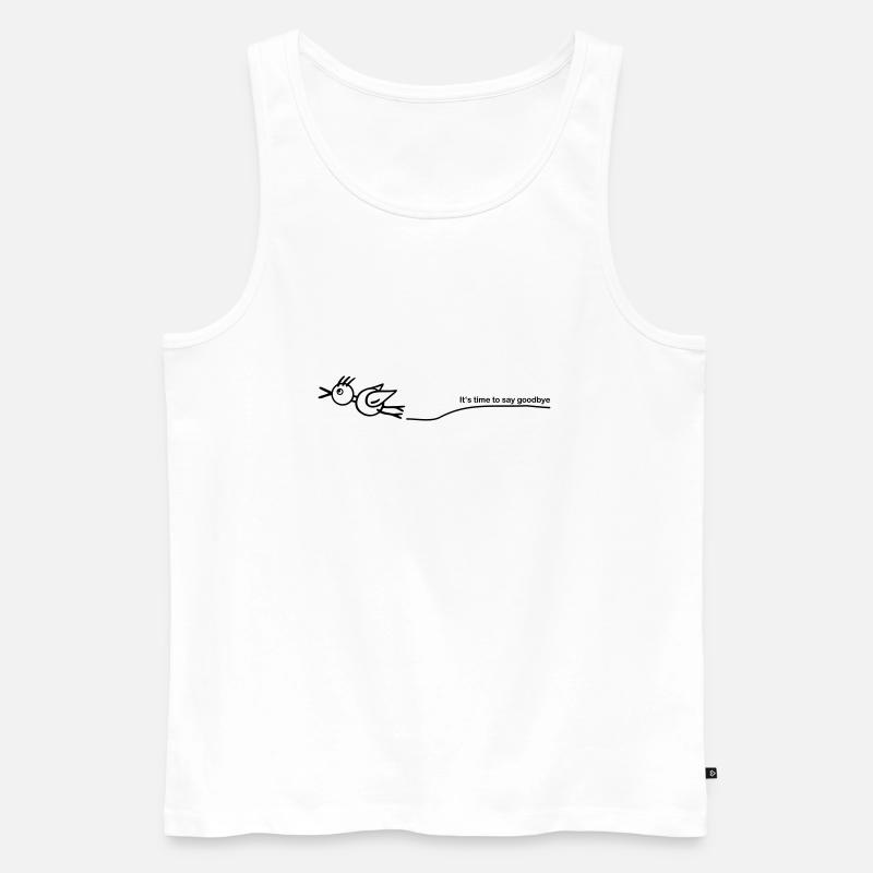 It's time to say goodbye - Männer Premium Bio Tank Top - Weiß