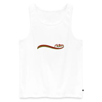 ridm flag - Männer Premium Bio Tank Top - Weiß - Vorne - Michal (187cm)