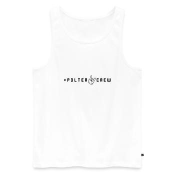 Polter Crew Polterabend - Männer Premium Bio Tank Top - Weiß - Vorne - AI Model Male 178 light (178cm)