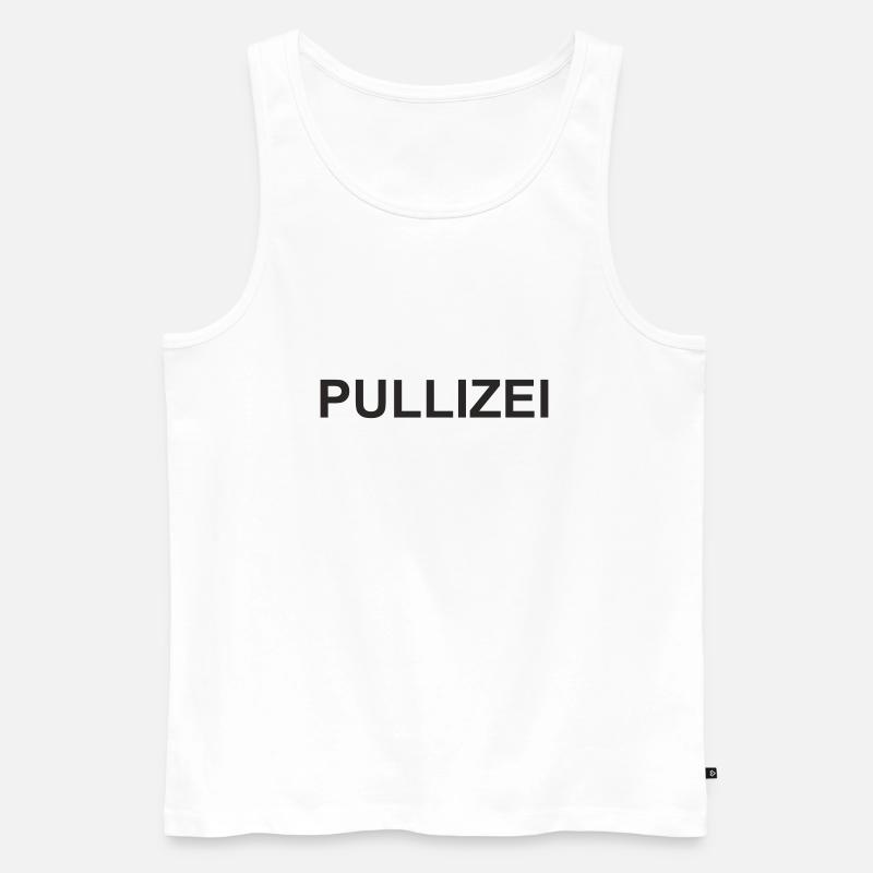 pullizei - Männer Premium Bio Tank Top - Weiß