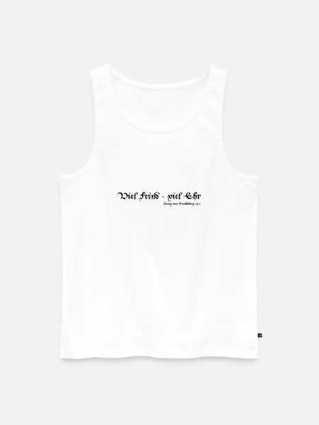 Viel Feind viel Ehr - Männer Premium Bio Tank Top - Weiß
