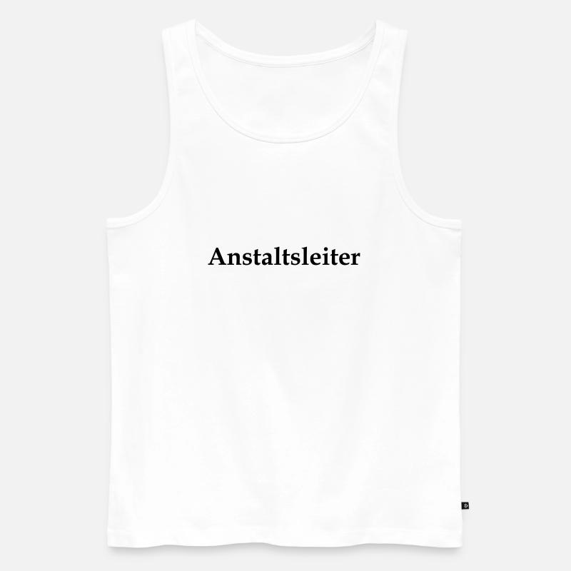 Anstaltsleiter - Männer Premium Bio Tank Top - Weiß