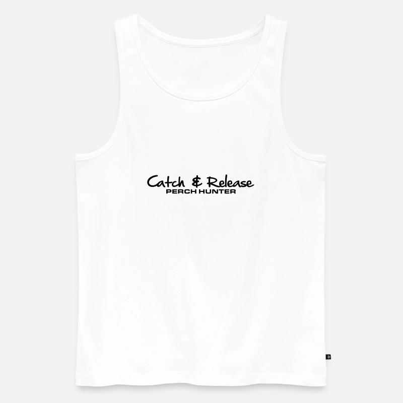 C&R Perch Hunter - Männer Premium Bio Tank Top - Weiß