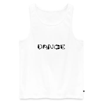dance - Männer Premium Bio Tank Top - Weiß - Vorne - Michal (187cm)