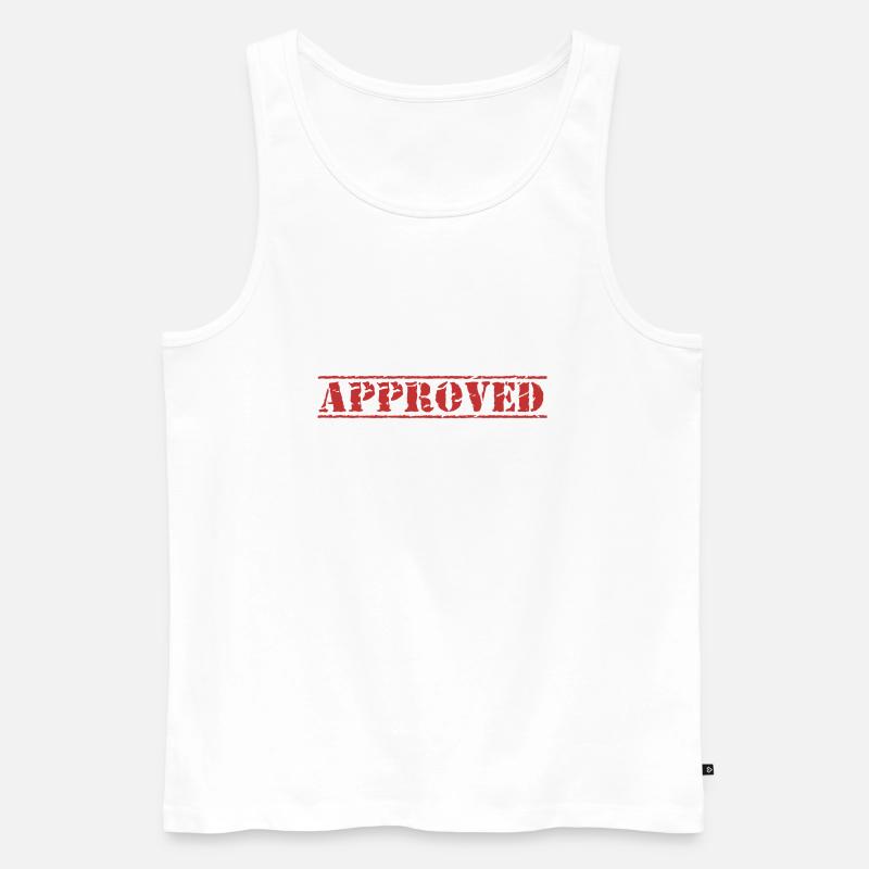 APPROVED - Männer Premium Bio Tank Top - Weiß